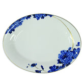Emperor Flower Oval Platter Gold